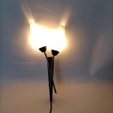 Applique 1960 laiton et métal noir