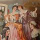 3 old Cinderella illustrations framed under glass