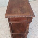 Renaissance style oak console