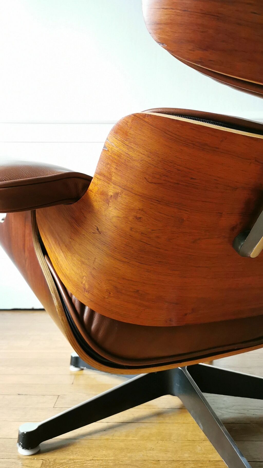 Rosewood lounge chair ensemble, Charles and Ray Eames, 1970