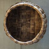 Woven wooden basket - 1930s/1940s