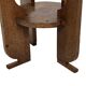 Table d'appoint Art Déco petite en chêne design minimaliste