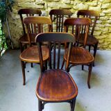 Set of 6 Baumann bistro chairs