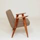 Vintage Longue chair chocolate brun design by Chierowski 366