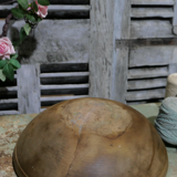 Wooden round hollow dish