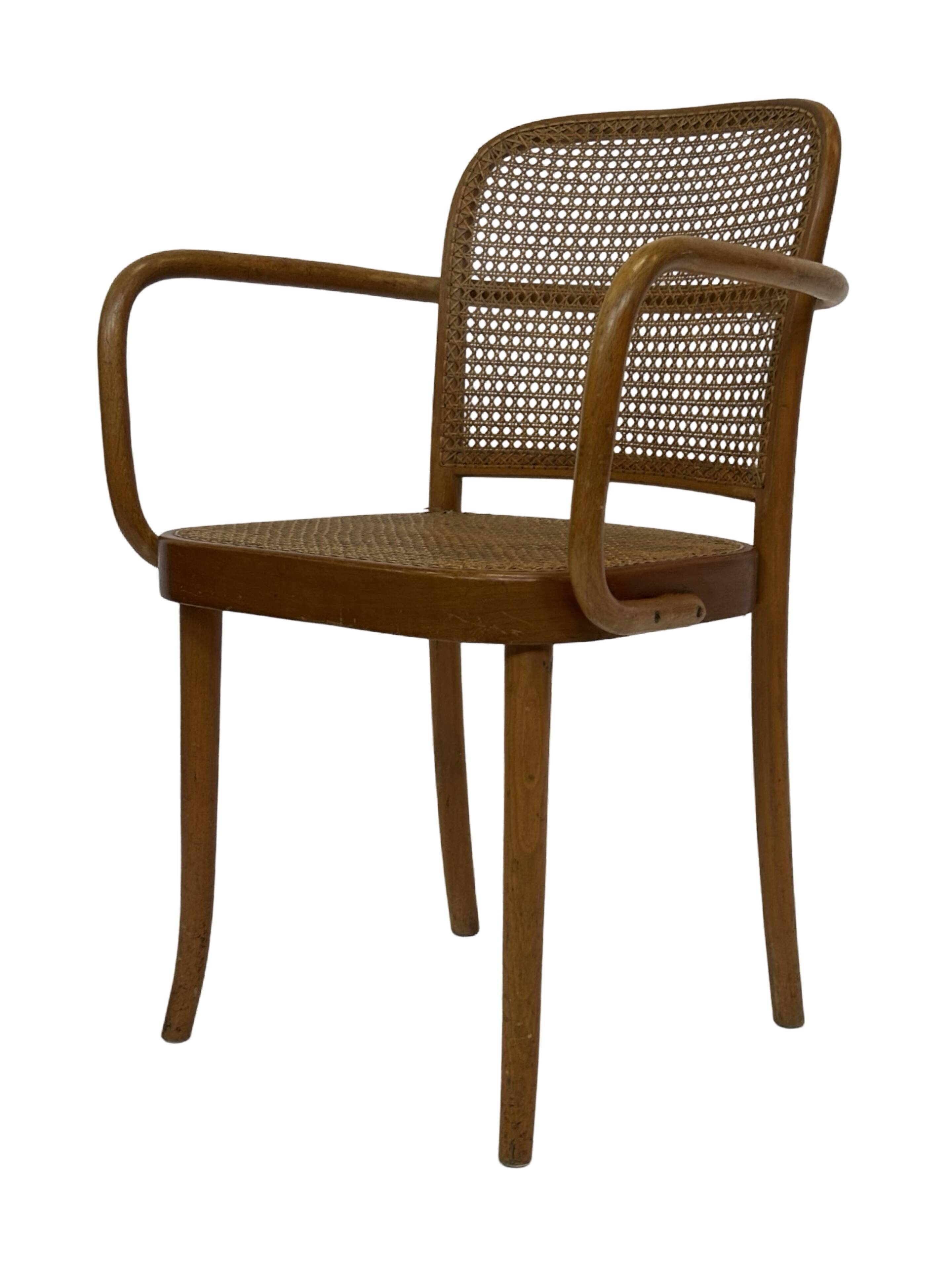 Chaise vintage modèle 811 / Chaise Prague de Josef Hoffmann pour Ligna 1950