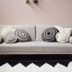 Argentinean rug 100% pure wool black and white