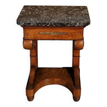 Small Restoration period console in walnut