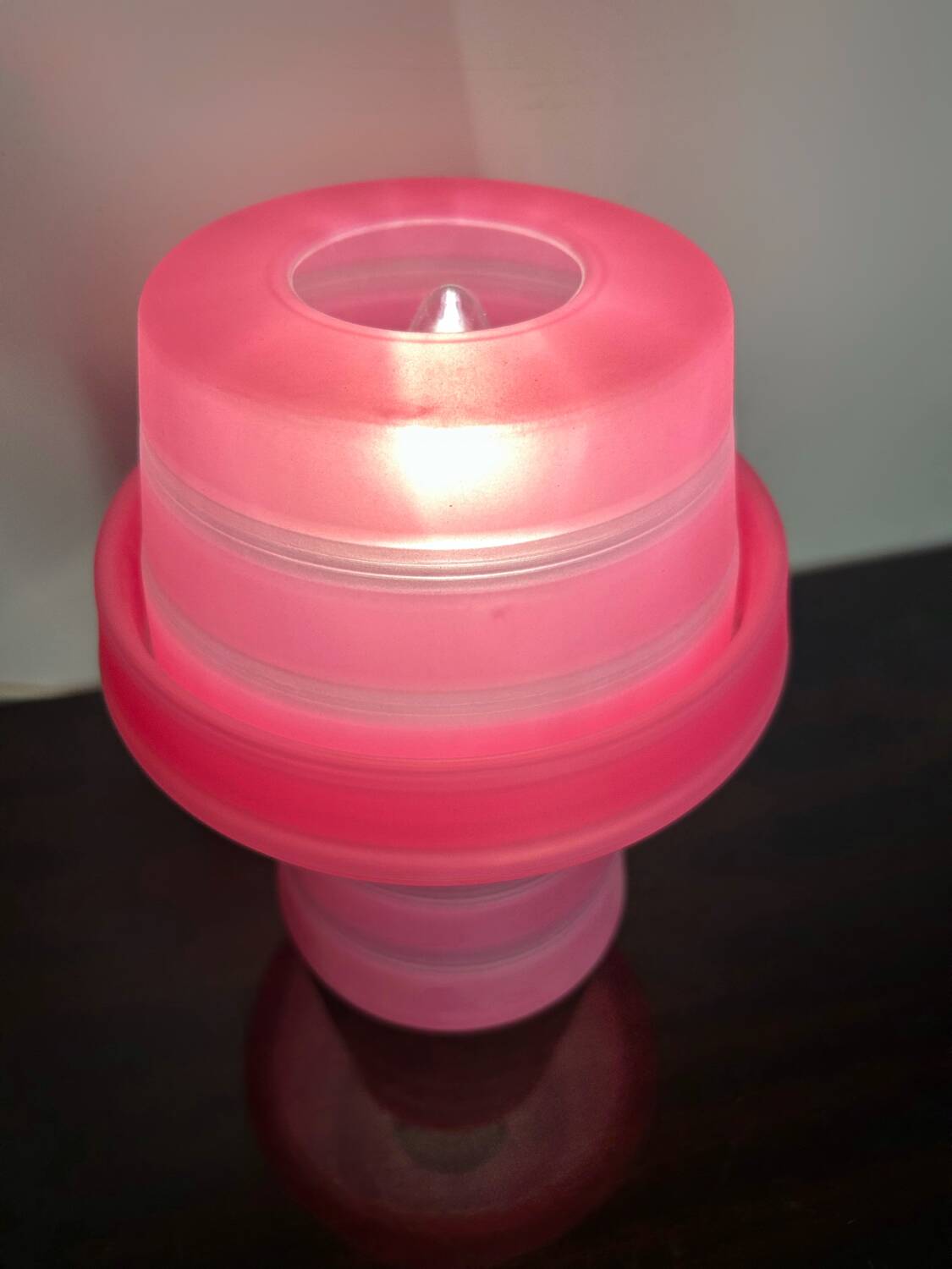 Pink gum night light lamp design from the 2000s