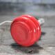 Vintage red glass lamp, table lamp, bedside lamp.