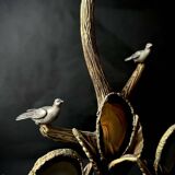 Bronze and agate sculpture
