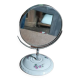 Chrome metal ceramic dressing table mirror