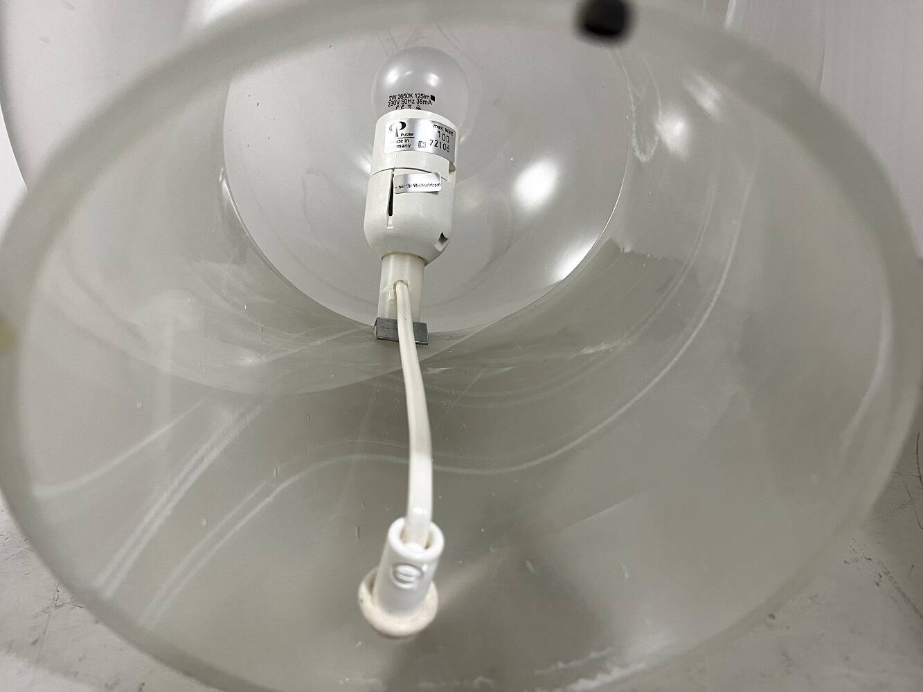 Peill & Putzler glass mushroom table lamps 1970’s