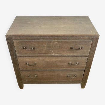 Solid oak chest of drawers 3 drawers 50s