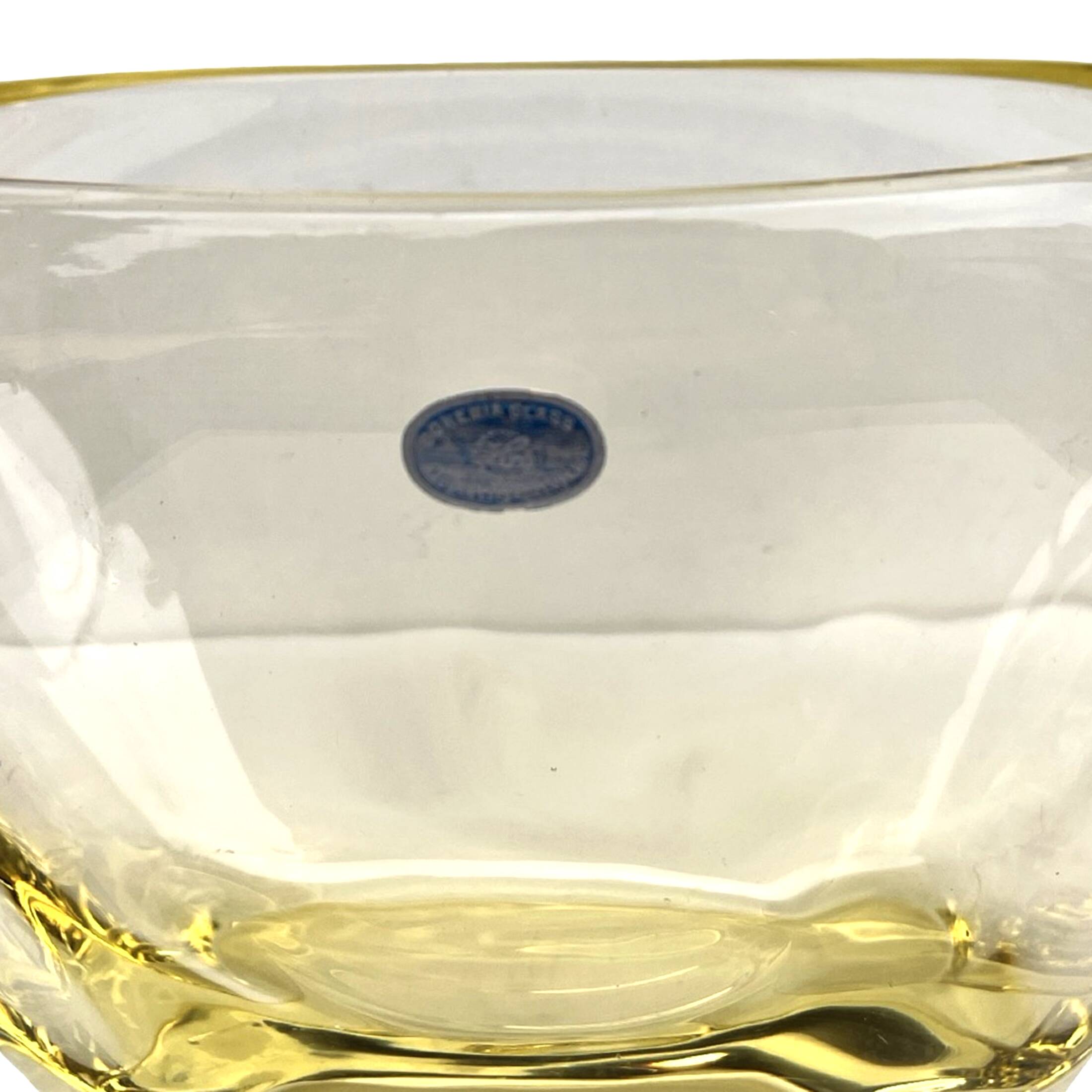 Vase en verre conçu par M. Klinger, Železný Brod Sklo (ZBS), Tchécoslovaquie,