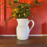 Large white ceramic pitcher