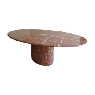 Oval marble table