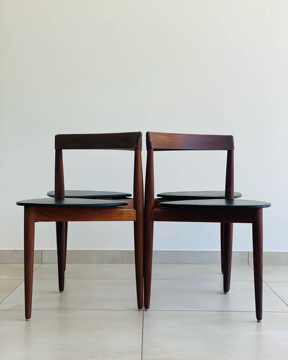 Set of 4 vintage Hans Olsen chairs for Frem Røjle Denmark