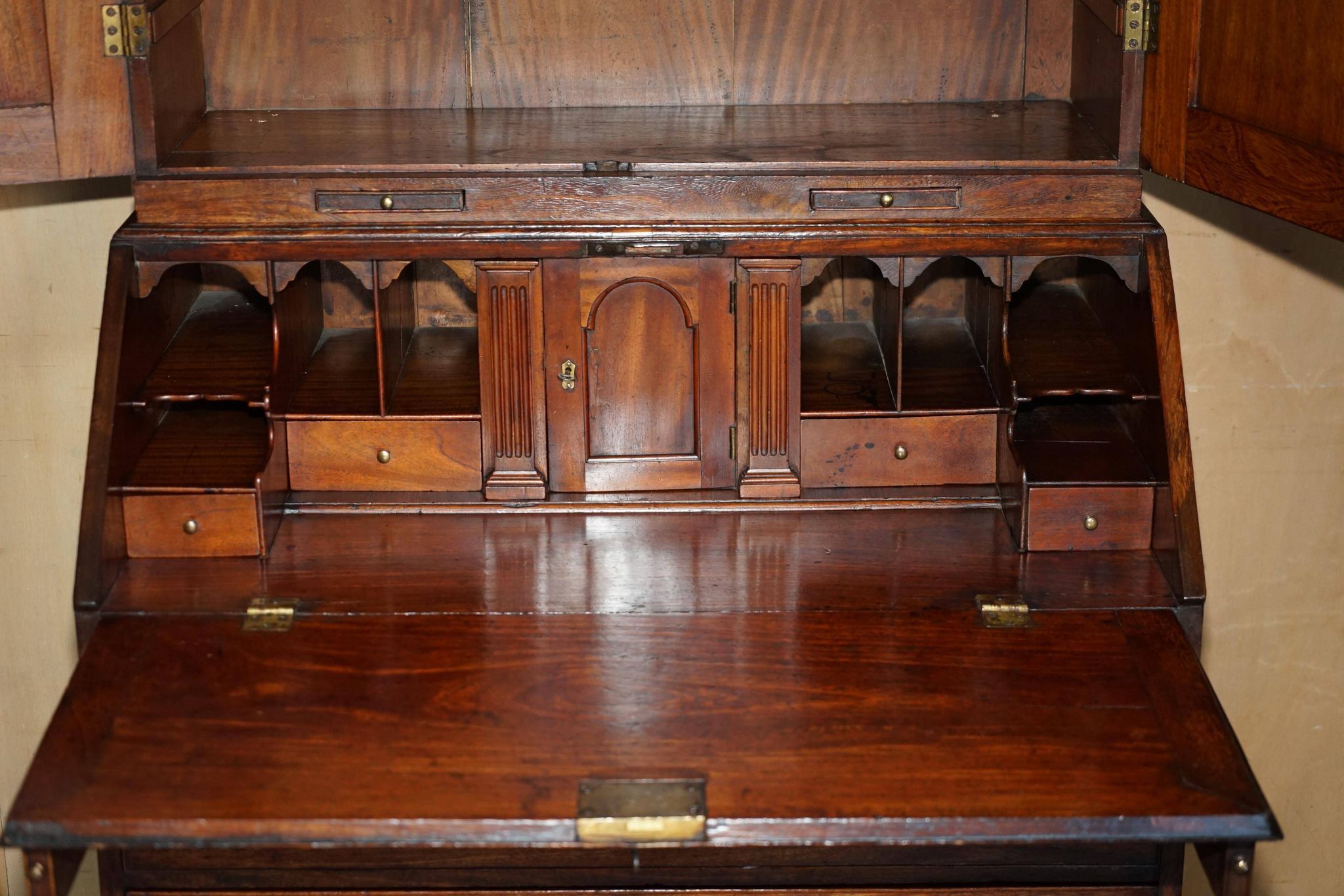 Colonial camphor wood library desk, George III period circa 1760.