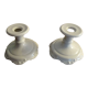 Pair of Limoges porcelain candle holders