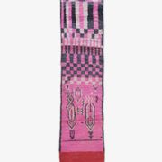 Pink Runner Rug - 354 x 83 cm