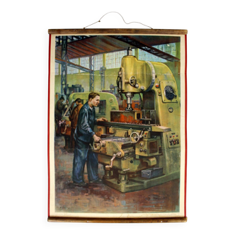 Czech Industrial Poster by Frantisek Bilek, 1950s