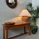 Lampe de table vintage – ancien pichet en rotin