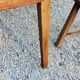 Farm table nineteenth century feet spindles 251cm and its 2 benches