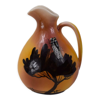 Wine pitcher water ceramic sicard cicada