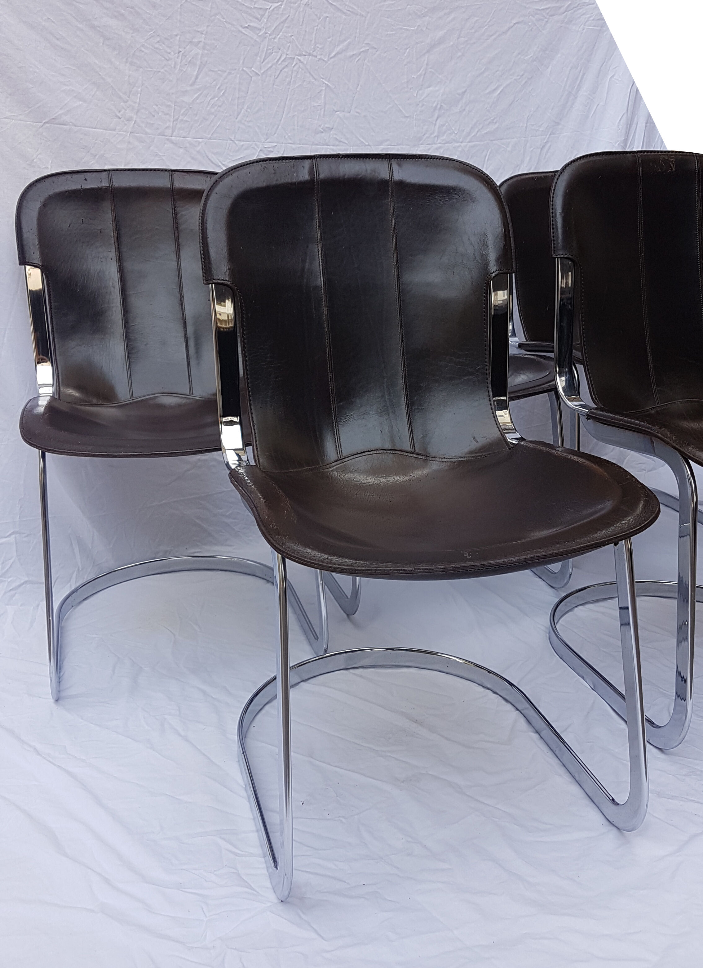 Set of 6 chairs of the brand Cidue 1970