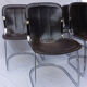 Set of 6 chairs of the brand Cidue 1970