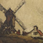 Charming Farmhouse Landscape Painting, Signed Wittouck, 60x80 cm