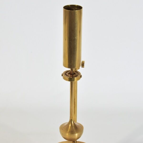 Brass gyro candle holder Ilse Ammonsen, Denmark 1950