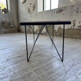 50s coffee table in metal and marble