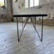 50s coffee table in metal and marble