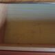 3-drawer chest of drawers - 60s - vintage - marquetry effect - spinning top feet
