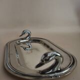 Plateau vintage cygnes – chic et pratique