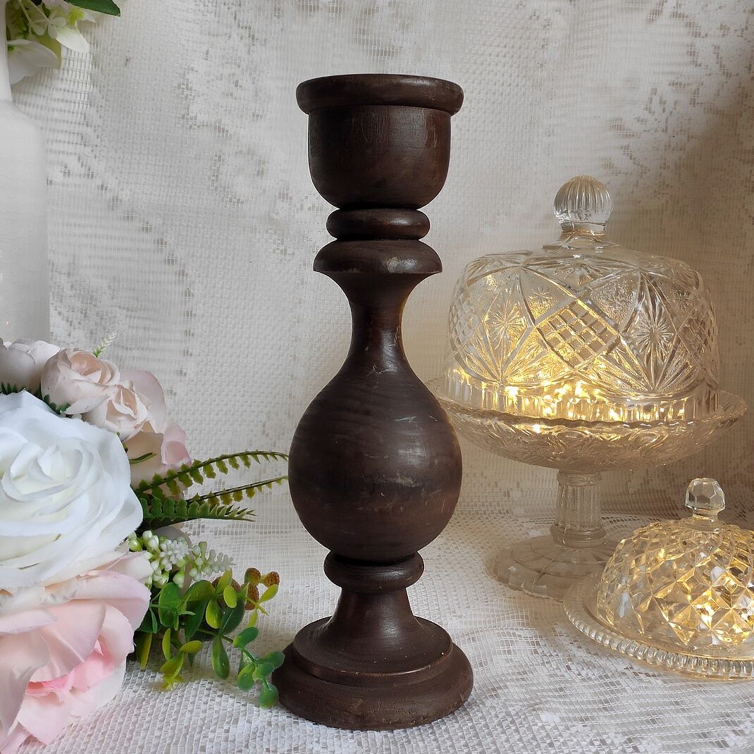 Bougeoir en bois
