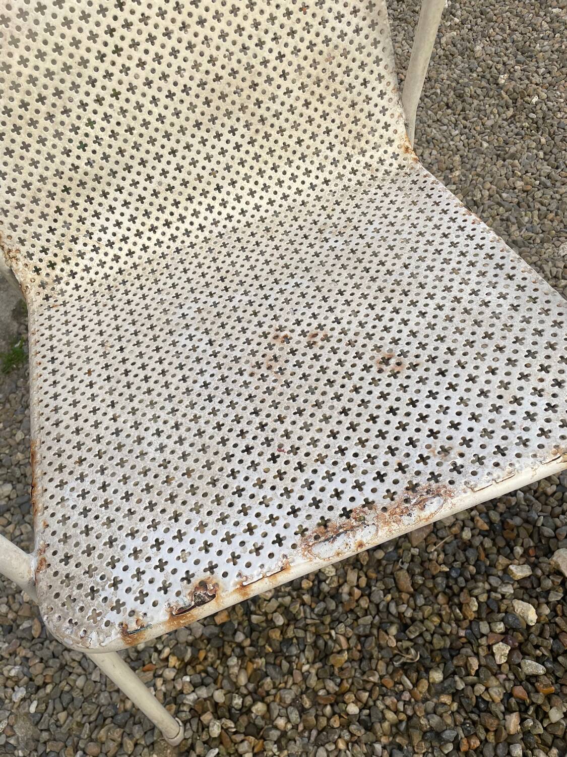 4 fauteuils de jardin style Matégot