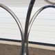 Vintage glass oval table