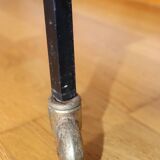 Black metal turntable table