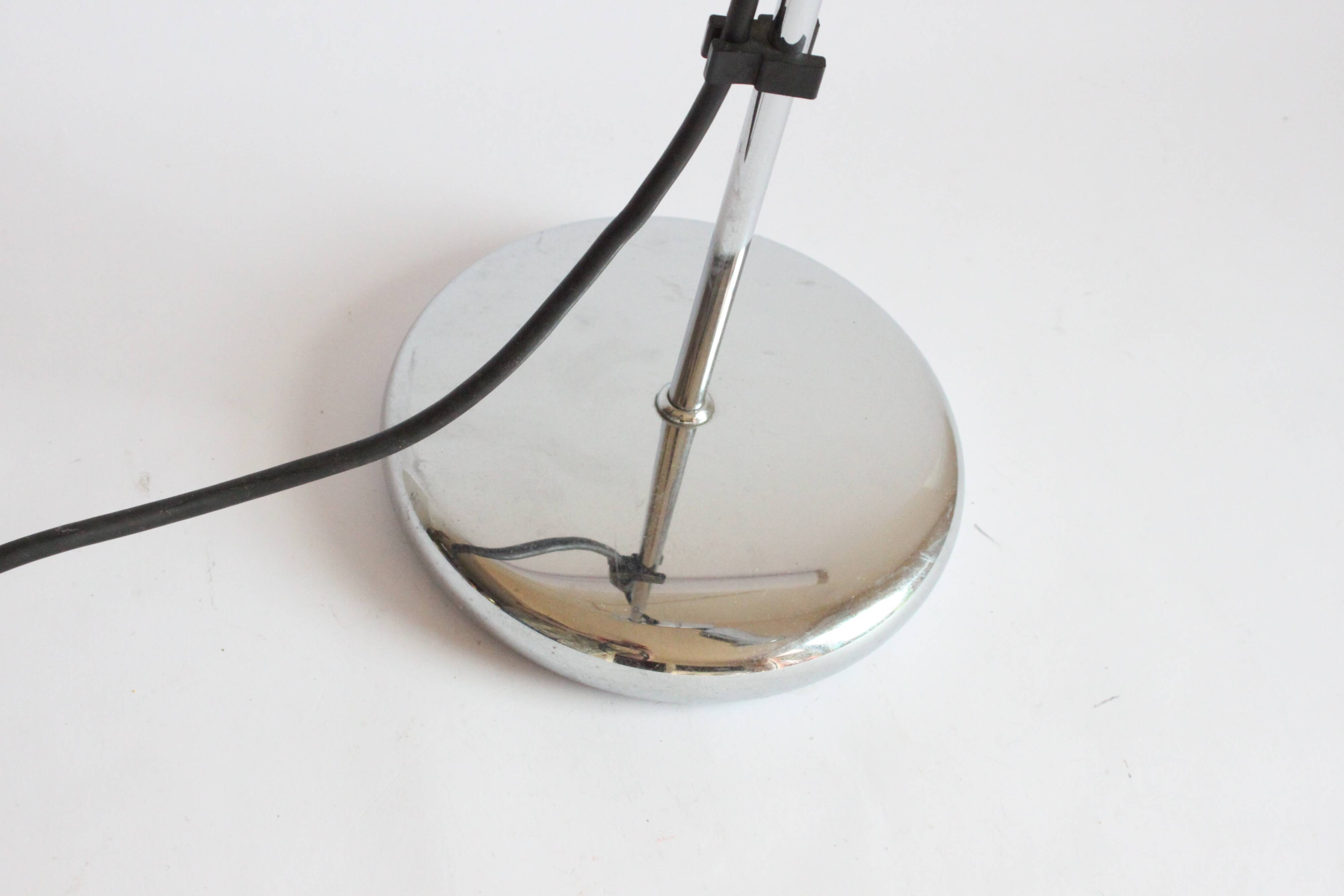 Lampe de bureau chromée par OMI, années 1960