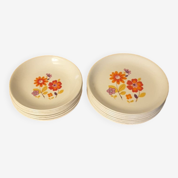 Set of 14 plates