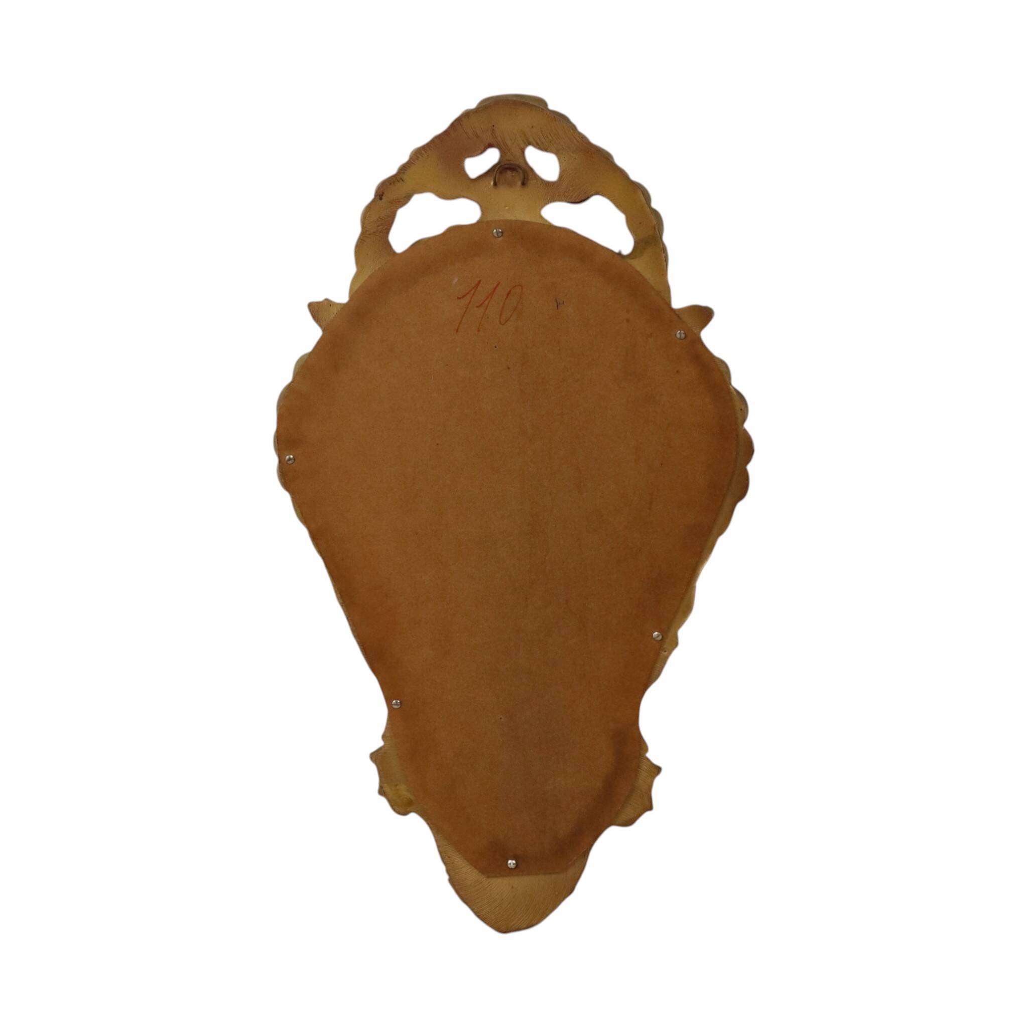 Mid-Century Crested Mirror – Classic Gold French Mirror 63 cm