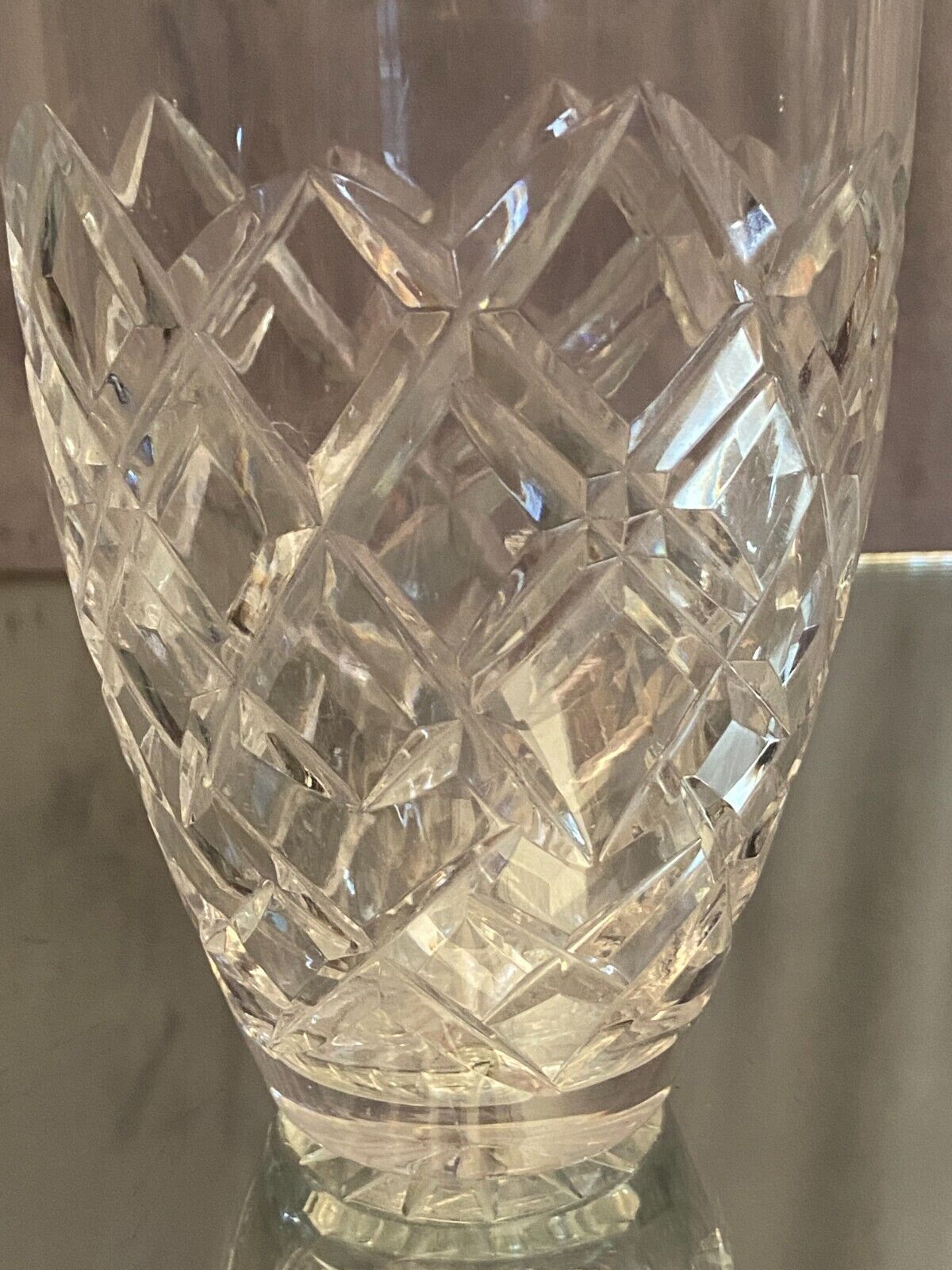 Vase en cristal taillé Saint Louis Baccarat bohême