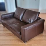 Natuzzi full grain leather sofa