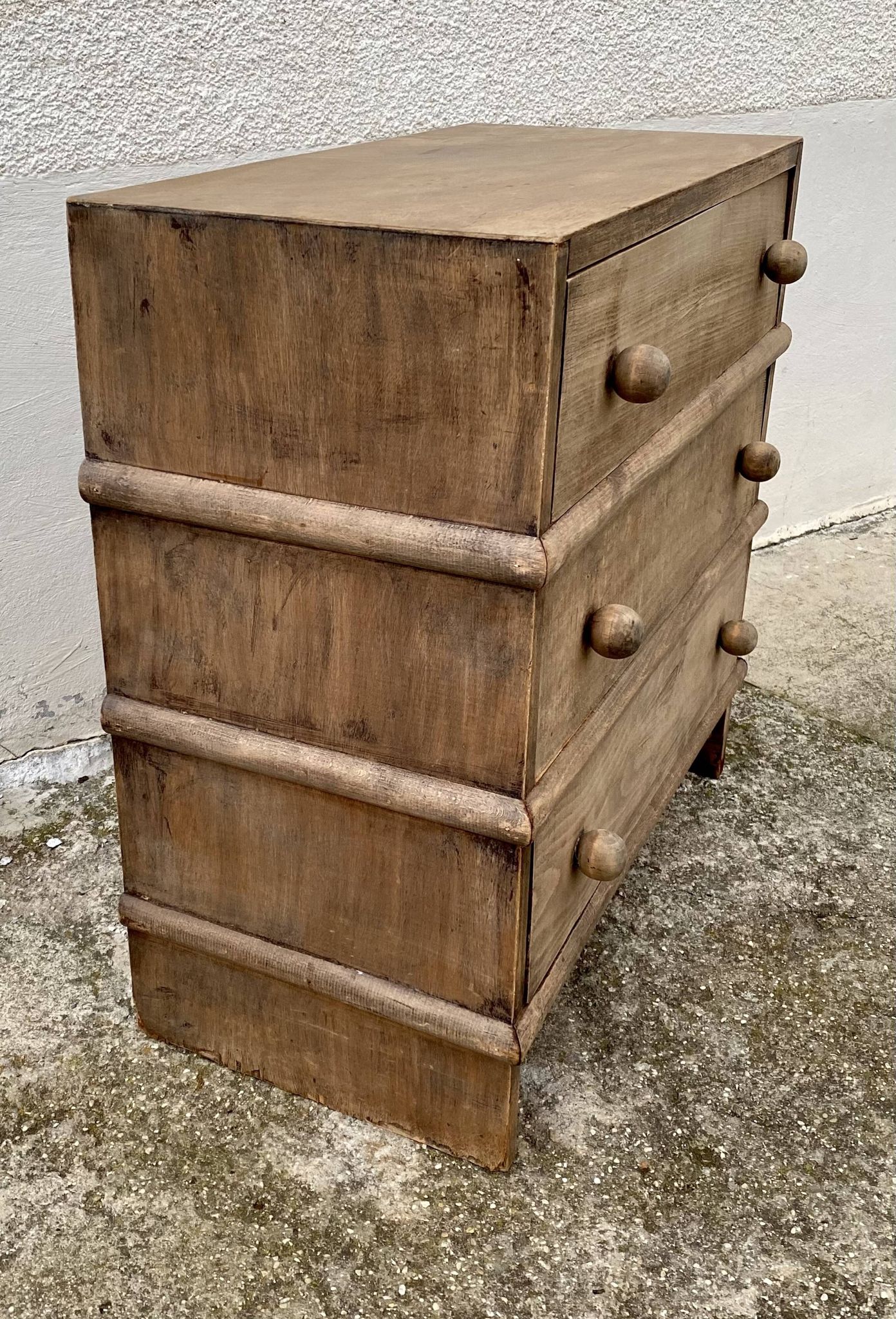 Small Bauhaus vintage chest of drawers from the 1960s.