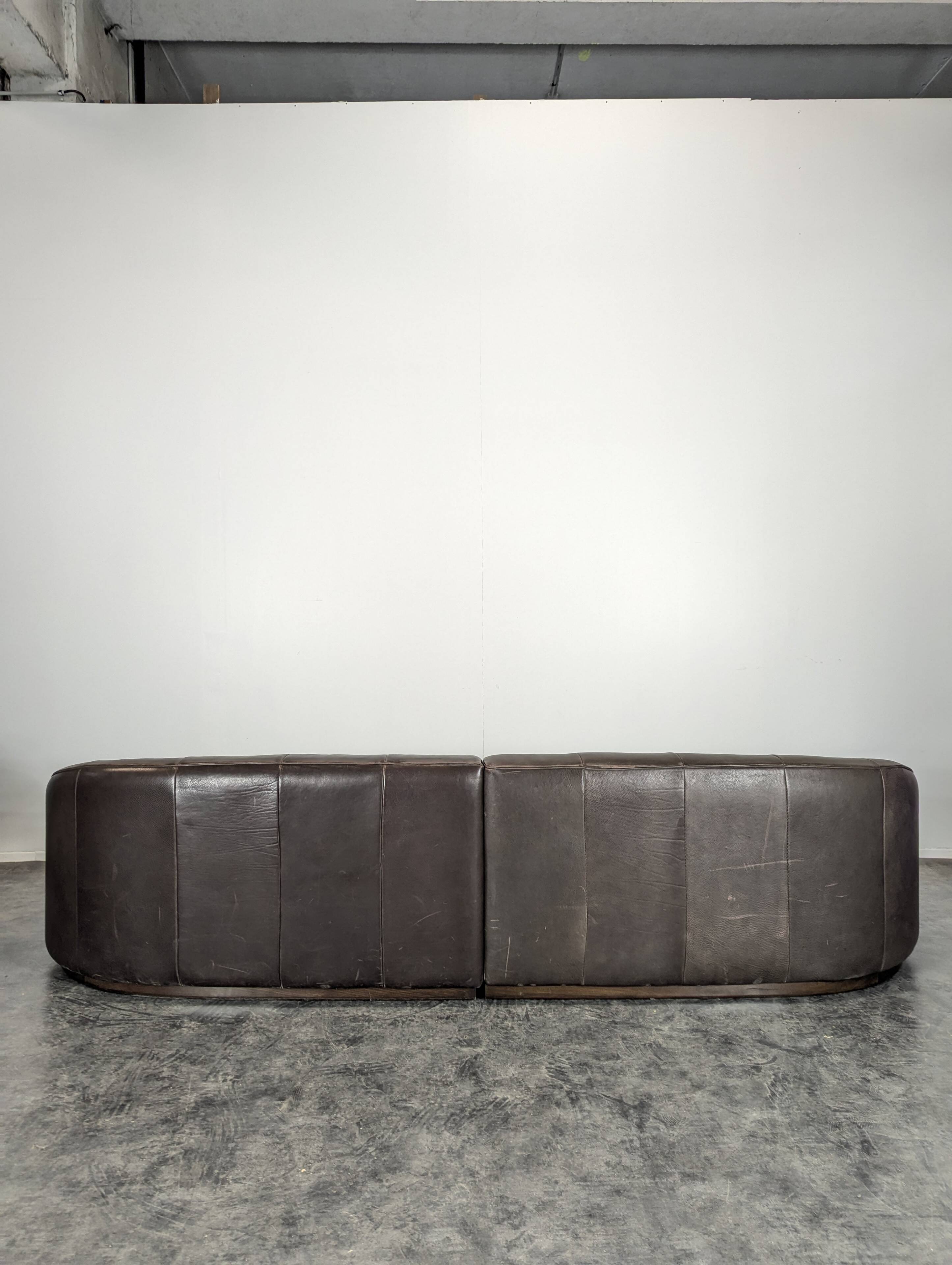 1980s Italian Giovanni Sforza Sofa and Ottoman