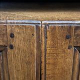 Very small rustic walnut sideboard.