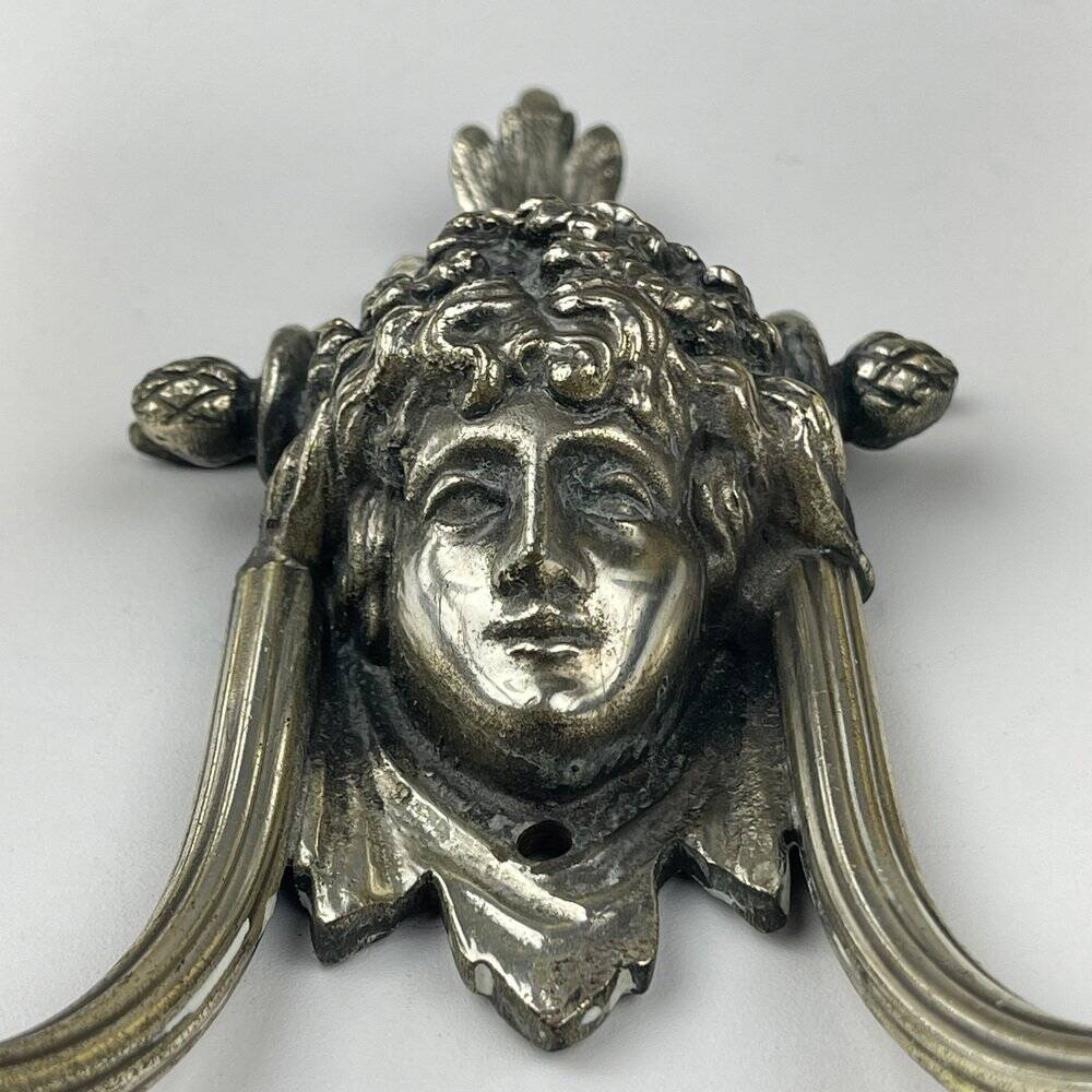 Silver-Plated Wall Lamp, France, 1930s, Set of 2